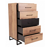 Комод с 5-ю ящиками в стиле лофт Urban Style Space варинант исполнения - 5 | Loft Concept в Омске