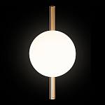 Бра с золотым основанием и белым плафоном в форме шара Bubble варинант исполнения - 5 | Loft Concept в Омске