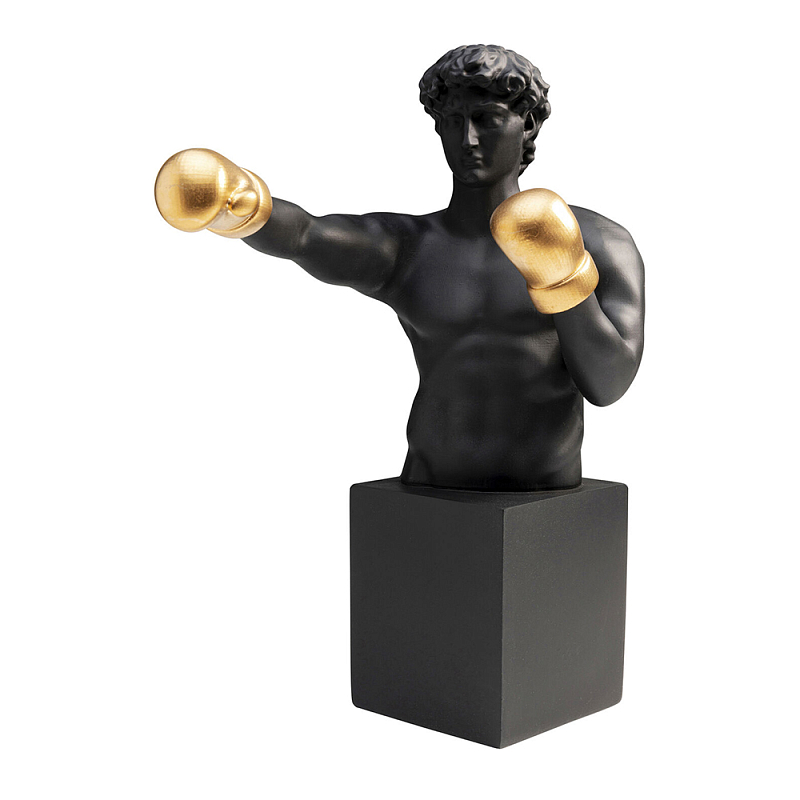 Статуэтка David with Golden Gloves Черный Золотой в Омске | Loft Concept 