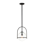 Подвесной светильник с прозрачным плафоном в форме шара в арочной подвеске Hinkley варинант исполнения - 2 | Loft Concept в Омске