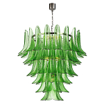 Люстра из семи ярусов зеленого стекла Independence варинант исполнения - 1 | Loft Concept в Омске