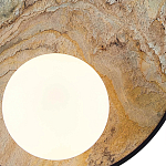 Бра круглое с каменным диском в металлической раме Sandstone Painting варинант исполнения - 3 | Loft Concept в Омске
