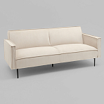 Диван современный вельветовый прямой Worcester Молочный варинант исполнения - 1 | Loft Concept в Омске