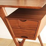 Письменный стол прямоугольный с 2-мя ящиками и полкой Idenontal варинант исполнения - 4 | Loft Concept в Омске