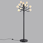 Торшер с плафонами из белых фарфоровых цветов на изогнутых ветвях Floralis варинант исполнения - 4 | Loft Concept в Омске