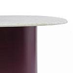 Журнальный столик овальный с мраморной столешницей Decor Showcase варинант исполнения - 3 | Loft Concept в Омске