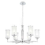 Люстра с 6-ю цилиндрическими стеклянными плафонами Jeanette варинант исполнения - 6 | Loft Concept в Омске