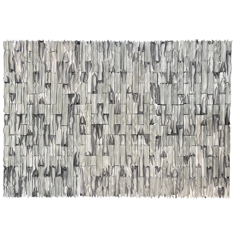 Объемное фактурное панно Metropolis in shades of grey Серый бетон в Омске | Loft Concept 