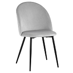 Мягкий стул в сером велюре Miruna Chair варинант исполнения - 1 | Loft Concept в Омске