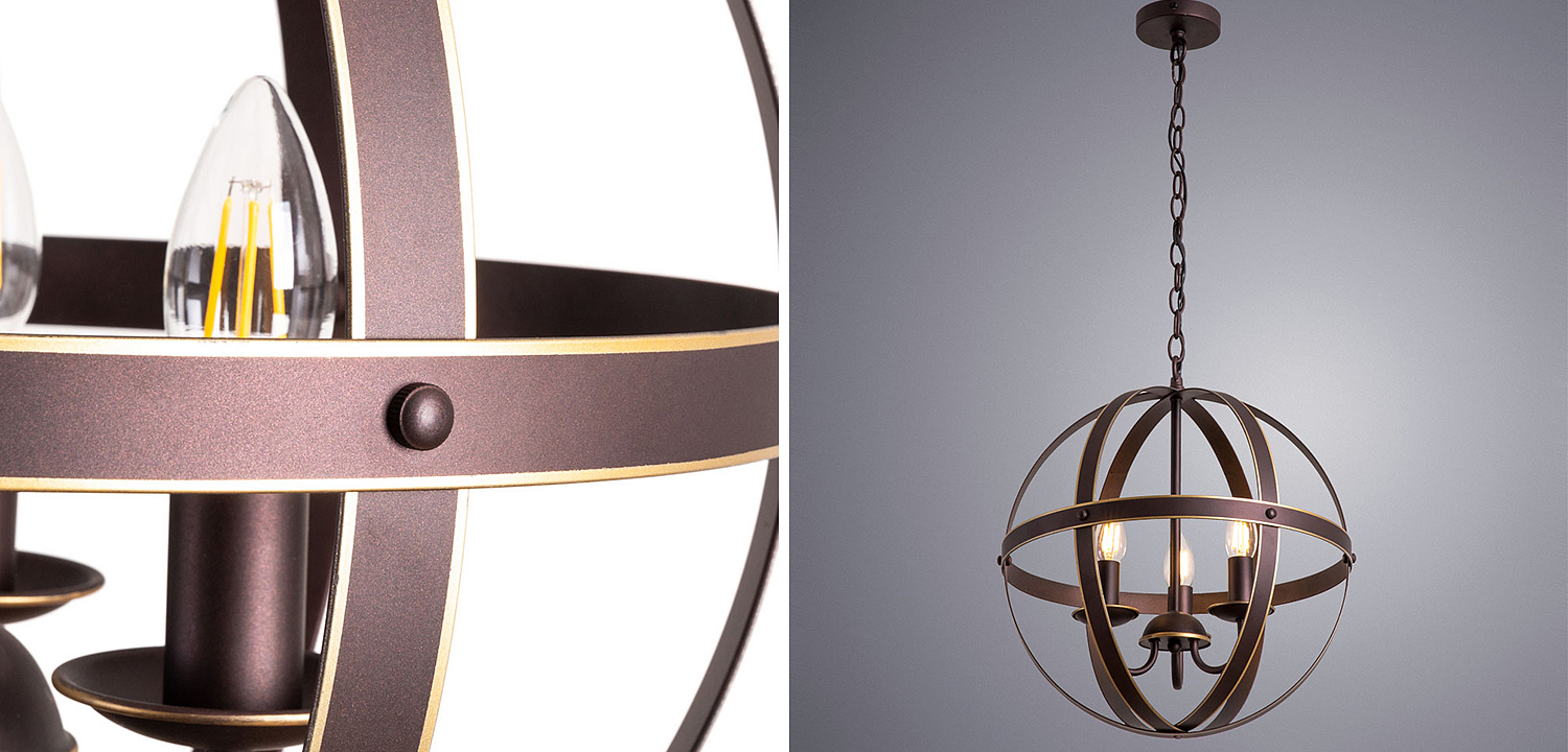 Люстра Brown Stripes Ball Люстра Brown Stripes Ball - Loft-Concept в Омске