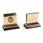 Настольный письменный набор из яшмы и долерита с декором Двуглавый орел Manager Organizer варинант исполнения - 4 | Loft Concept в Омске