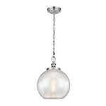 Подвесной светильник с прозрачным стеклянным плафоном в форме шара в современном стиле на цепи Feiss варинант исполнения - 2 | Loft Concept в Омске