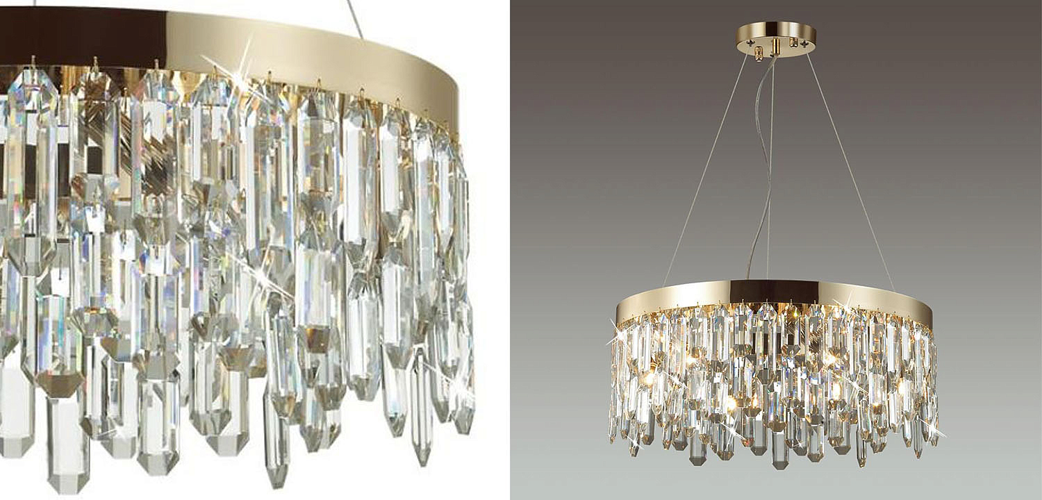 Люстра Crystal Polyhedrons Round Gold Люстра Crystal Polyhedrons Round Gold - Loft-Concept в Омске