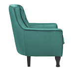 Кресло с мягкой обивкой из велюра на 4-х ножках из массива березы Scarlett Armchair green варинант исполнения - 2 | Loft Concept в Омске