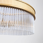 Люстра подвесная круглая со стеклянными трубками Nembus варинант исполнения - 4 | Loft Concept в Омске