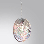 Подвесной светильник с круглым плафоном из рельефного стекла Disc Light варинант исполнения - 3 | Loft Concept в Омске