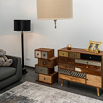 Тумба необычной формы с выдвижными ящиками Shift варинант исполнения - 4 | Loft Concept в Омске