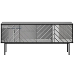 Длинная тумба с зеркальным декором Serena варинант исполнения - 12 | Loft Concept в Омске