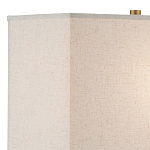 Настольная лампа с корпусом в форме кольца и прямоугольным абажуром French Ring варинант исполнения - 2 | Loft Concept в Омске