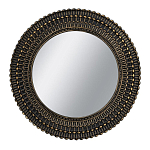 Зеркало круглое с текстурированным дизайном рамы Helios варинант исполнения - 1 | Loft Concept в Омске