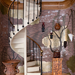 Обои ручная роспись Willow & Waves Original colourway on Edo painted Xuan paper with antiquing варинант исполнения - 3 | Loft Concept в Омске