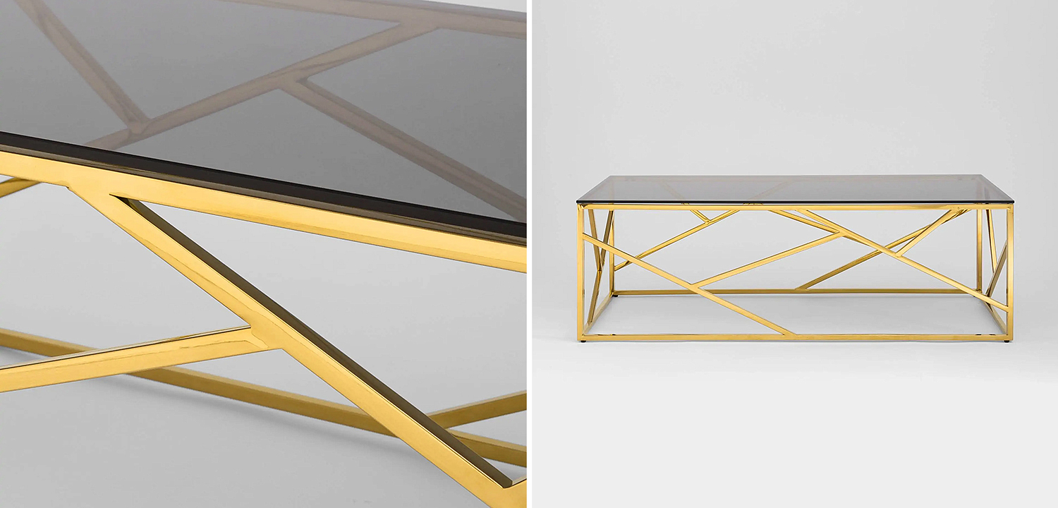 Столик кофейный Geometry Serene Phoenix Gold Столик кофейный Geometry Serene Phoenix Gold - Loft-Concept в Омске