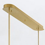 Подвесной светильник линейный золотого цвета с длинной цилиндрической стеклянной трубкой Eurofase варинант исполнения - 8 | Loft Concept в Омске