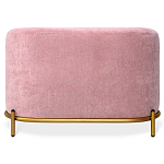 Банкетка овальная пыльно-розовый велюр на 4-х металлических ножках золотого цвета SANJAY варинант исполнения - 2 | Loft Concept в Омске
