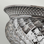 Потолочный светильник с чашеобразным плафоном из толстого волнообразного стекла и широким узорчатым основанием Hinkley варинант исполнения - 6 | Loft Concept в Омске