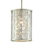 Подвесной светильник в форме цилиндра Speckled Mirror Plates варинант исполнения - 2 | Loft Concept в Омске