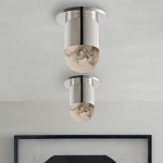 Потолочный светильник светодиодный с плафоном из натурального камня Purgatory варинант исполнения - 4 | Loft Concept в Омске