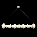 Подвесной светильник светодиодный горизонтальный в виде ожерелья из пастельных сфер Pastel Lunaria Horizon  варинант исполнения - 1 | Loft Concept в Омске