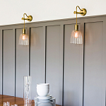 Бра с подвесной лампой на шнуре и ребристым патроном Elstead Lighting варинант исполнения - 2 | Loft Concept в Омске