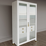 Дизайнерский шкаф витрина Elsa Dreams White с 4-мя ящиками варинант исполнения - 3 | Loft Concept в Омске