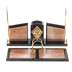 Настольный письменный набор из розового мрамора Marble Accessory варинант исполнения - 1 | Loft Concept в Омске