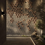 Гипсовая 3D панель с принтографией PM-41 варинант исполнения - 3 | Loft Concept в Омске