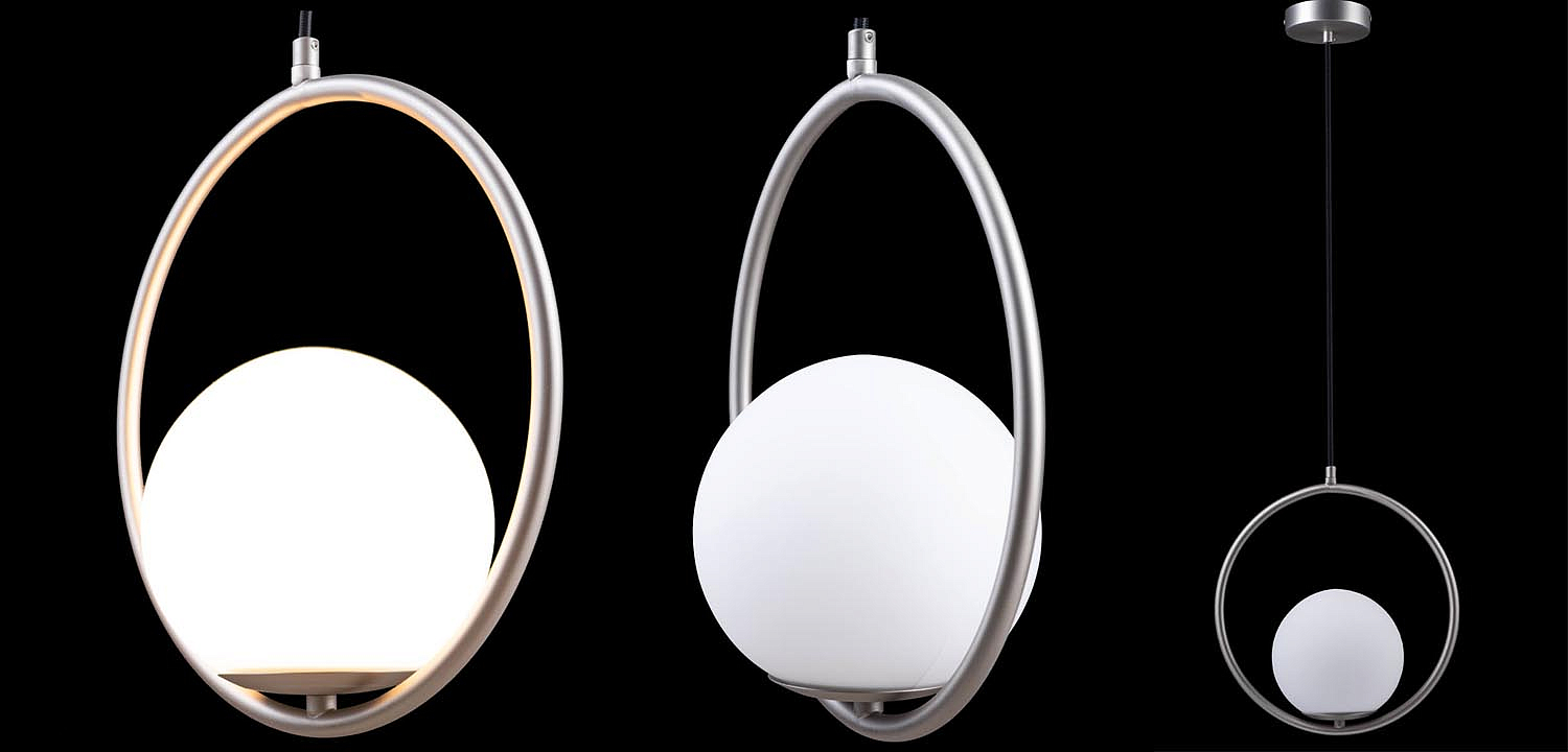 Подвесной светильник B.LUX C Ball circle nickel Подвесной светильник B.LUX C Ball circle nickel - Loft-Concept в Омске