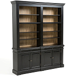 Витрина из массива сосны Sterling Showcase Black варинант исполнения - 4 | Loft Concept в Омске