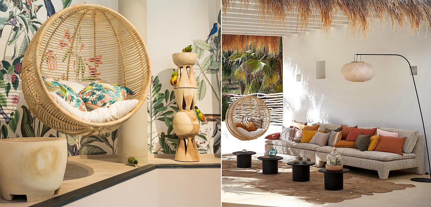 Подвесное кресло Wicker Hanging Chair Подвесное кресло Wicker Hanging Chair - Loft-Concept в Омске