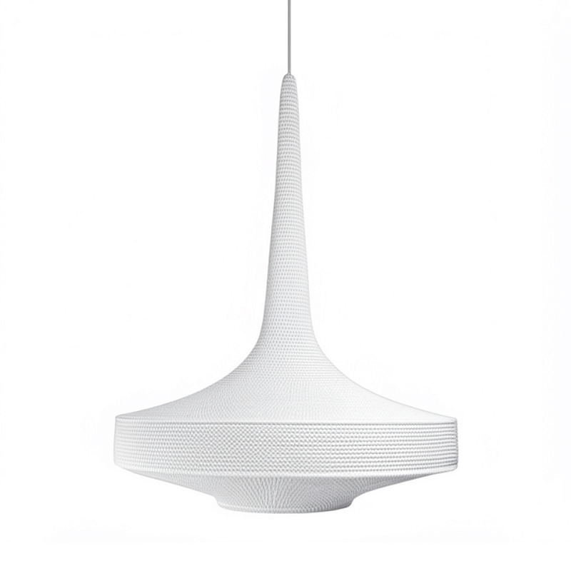 Подвесной вязаный белый светильник «Лампа Марракеша» Белый в Омске | Loft Concept 