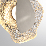 Бра с рельефным волнообразным стеклянным плафоном и вставкой из мрамора Liquid Stone варинант исполнения - 10 | Loft Concept в Омске