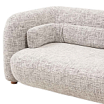 Дизайнерский двухместный диван с мягкими спинкой и подлокотниками бежевый Madelaine Sofa Beige варинант исполнения - 5 | Loft Concept в Омске