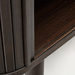 Буфет тёмно-коричневого цвета из ясеневого шпона с 2-мя раздвижными дверями Toinette варинант исполнения - 4 | Loft Concept в Омске