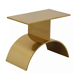 Дизайнерский журнальный стол золотой на полукруглом основании Wecaben варинант исполнения - 1 | Loft Concept в Омске