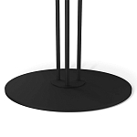 Стол журнальный круглый с бежевой столешницей из стекла Beige Marble варинант исполнения - 4 | Loft Concept в Омске