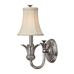 Бра с бежевым тканевым абажуром и декоративной чашей Hinkley варинант исполнения - 5 | Loft Concept в Омске