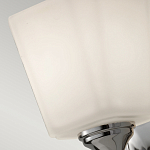 Бра для ванных комнат с белым матовым плафоном квадратной формы на основании цвета хром Feiss варинант исполнения - 5 | Loft Concept в Омске