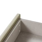 Консоль прямоугольная на золотом каркасе с 2-мя ящиками Warwick варинант исполнения - 1 | Loft Concept в Омске