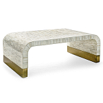 Стол журнальный Белый  BONE INLAY SIDE TABLE-Cream варинант исполнения - 4 | Loft Concept в Омске