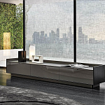 Дизайнерский комод серый с глянцевым фасадом Darren варинант исполнения - 2 | Loft Concept в Омске